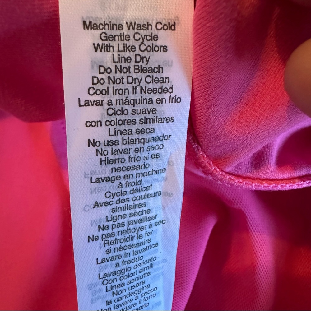 Eleven By Venus Williams Sports Bra NWT Size Medium Hot Fushia Rebel Midi Tank - Picture 9 of 10